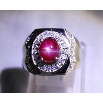 BATU MULIA STAR RUBY .  batu permata