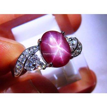 BATU MULIA STAR RUBY LADIES RING  batu permata