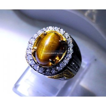 BATU MULIA TIGER EYE TGE023 batu permata