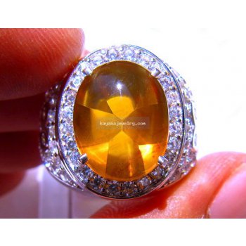 BATU PERMATA FIRE OPAL BARJAD API  batu permata