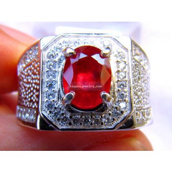 BATU PERMATA REDISH ORANGE SAPPHIRE SF465  batu permata