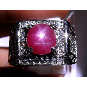 BATU PERMATA RUBY STAR RB274  batu permata