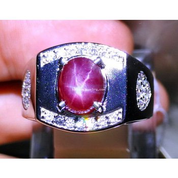 BATU PERMATA RUBY STAR RB326  batu permata