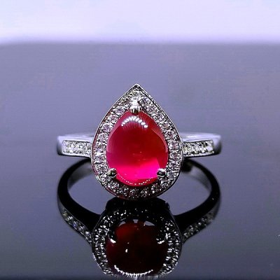 BURMA UNHEATED STAR RUBY RING  batu permata