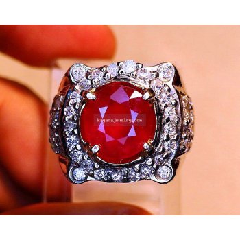 CINCIN BATU PERMATA RUBY  batu permata