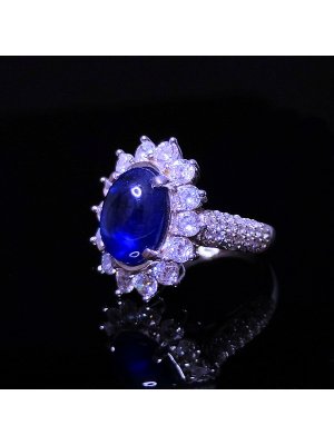 CINCIN CEWEK BATU MULIA BLUE SAPPHIRE  batu permata