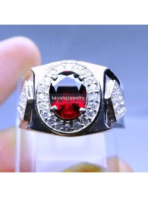 CINCIN PERMATA GARNET.  batu permata