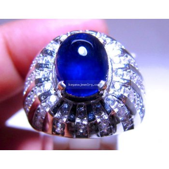 CNCIN BATU SAFIR ROYAL BLUE.  batu permata