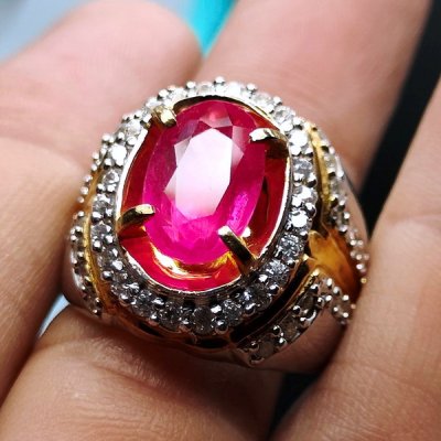NATURAL RUBY CUTTING RB388  batu permata