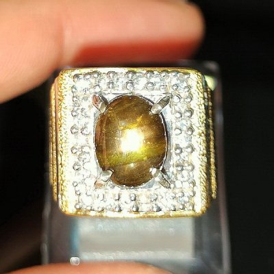 NATURAL STAR SAPPHIRE RING  batu permata