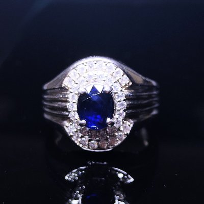 UNHEATED BURMA BLUE SAPPHIRE   batu permata